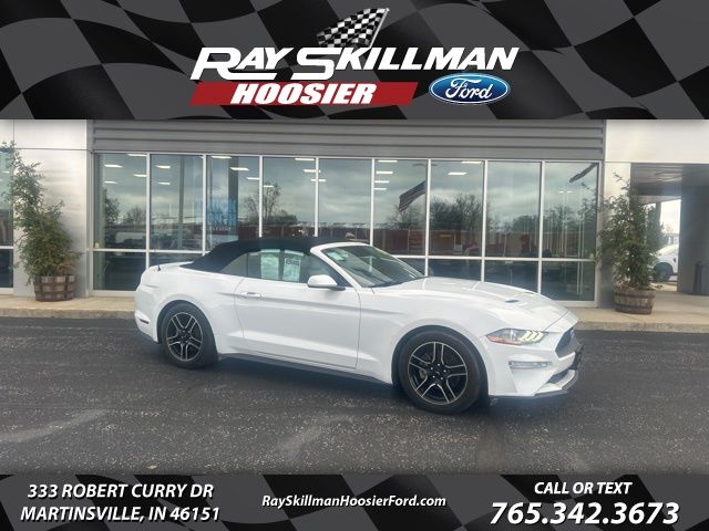 Oxford White 2021 Ford Mustang EcoBoost Premium Convertible RWD Convertible Rear-Wheel Drive Automatic