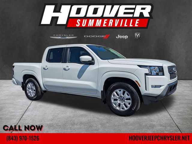 Glacier White 2024 Nissan Frontier SV Crew Cab RWD Pickup Truck 4X2 9-Speed Automatic Overdrive