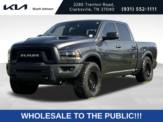 Gray (Granite Crystal Metallic Clearcoat) 2017 RAM 1500 Pickup Truck Four-Wheel Drive 8-Speed Automatic