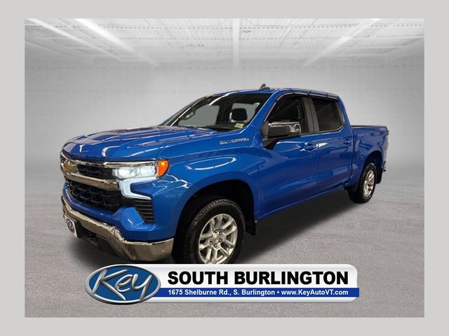 Riptide Blue Metallic 2025 Chevrolet Silverado 1500 Pickup Truck Four-Wheel Drive 8-Speed Automatic