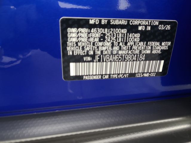 2026 – Subaru – WRX