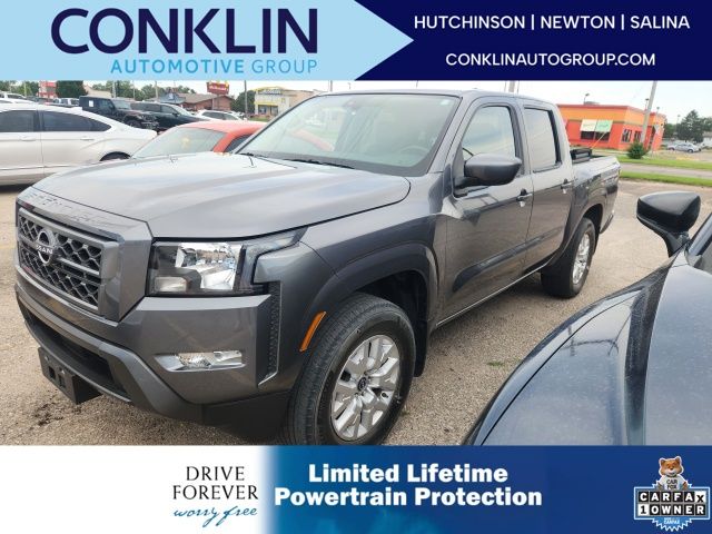 Gray (Gun Metallic) 2022 Nissan Frontier Pickup Truck Four-Wheel Drive 9-Speed Automatic