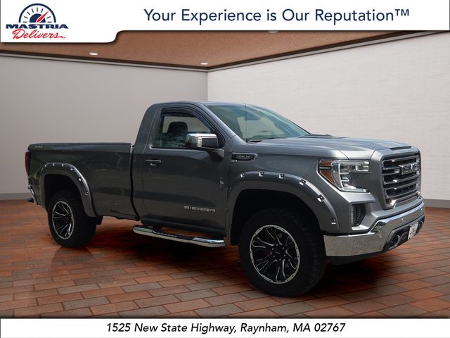 Gray (Satin Steel Metallic) 2021 GMC Sierra 1500 Pickup Truck Four-Wheel Drive 6-Speed Automatic