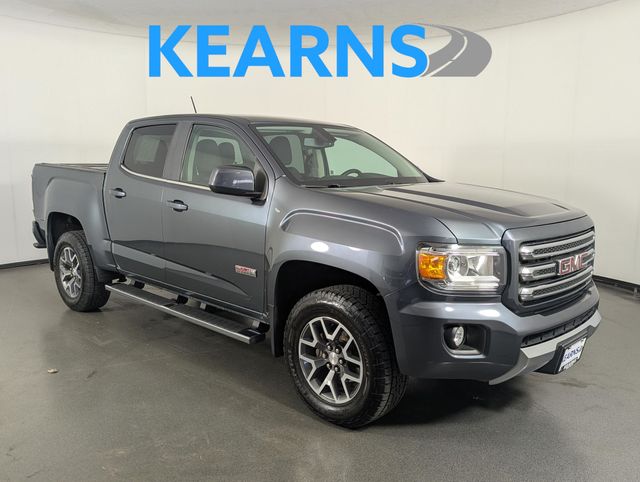 Cyber Gray Metallic 2015 GMC Canyon SLE Crew Cab 4WD Pickup Truck Four-Wheel Drive 6-Speed Automatic