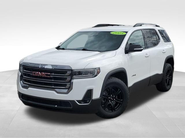 Summit White 2023 GMC Acadia AT4 AWD SUV / Crossover Four-Wheel Drive 9-Speed Automatic