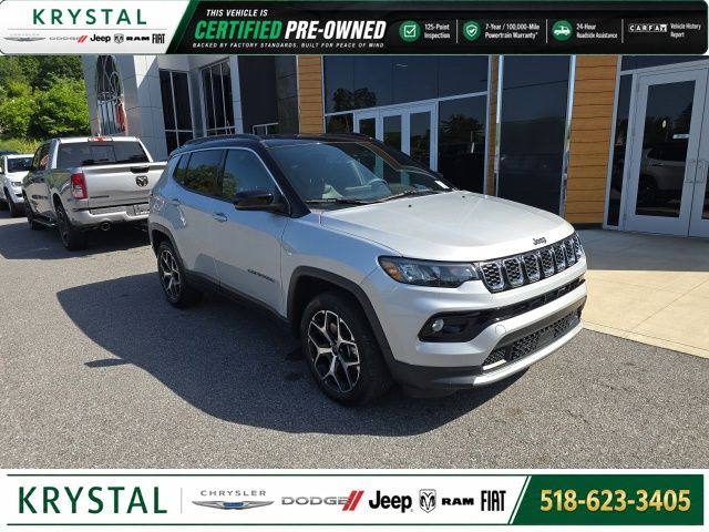 Silver Zynith Metallic Clearcoat 2025 Jeep Compass SUV / Crossover Four-Wheel Drive 8-Speed Automatic