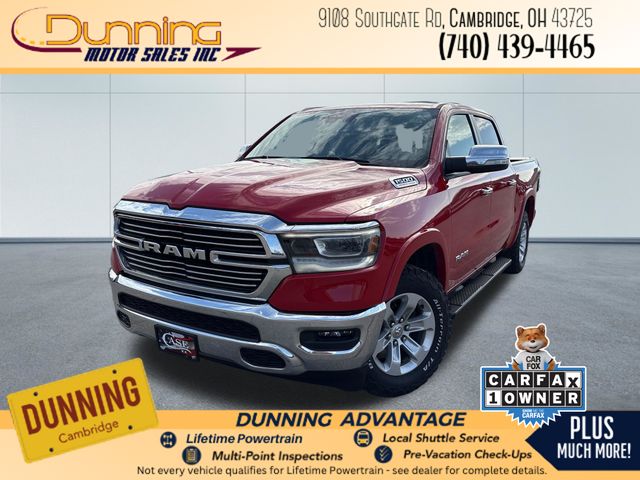 Flame Red Clearcoat 2022 RAM 1500 Laramie Crew Cab 4WD Pickup Truck Four-Wheel Drive 8-Speed Automatic