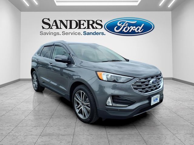 Gray Metallic 2023 Ford Edge Titanium AWD SUV / Crossover All-Wheel Drive 8-Speed Automatic