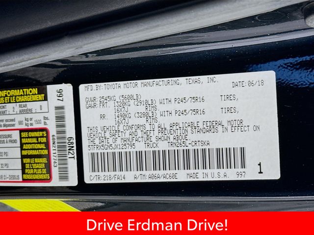 Used 2018 Toyota Tacoma Truck