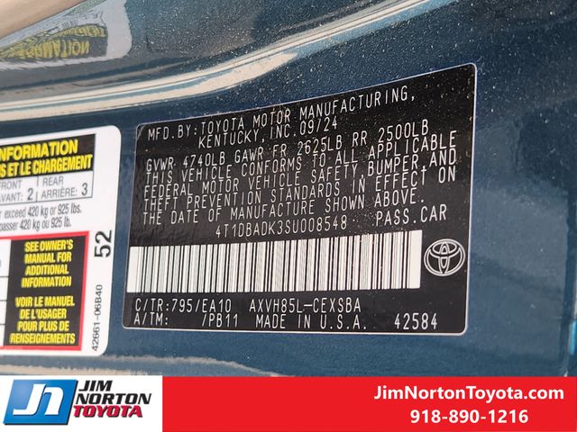Used 2025 Toyota Camry Sedan