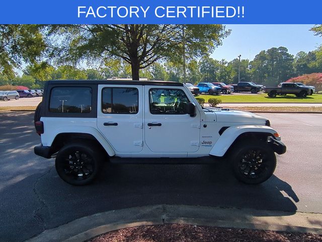 Used 2022 White Jeep Unlimited Sahara 4xe image 6