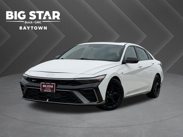 2025 Hyundai Elantra N Line White at DeMontrond Gulf Freeway