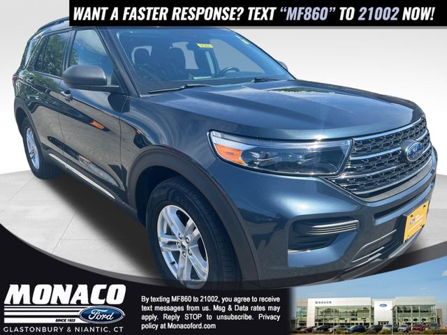Blue Metallic 2023 Ford Explorer SUV / Crossover All-Wheel Drive Automatic