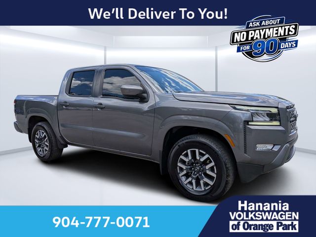 Gray (Gun Metallic) 2024 Nissan Frontier Pickup Truck 4X2 9-Speed Automatic Overdrive