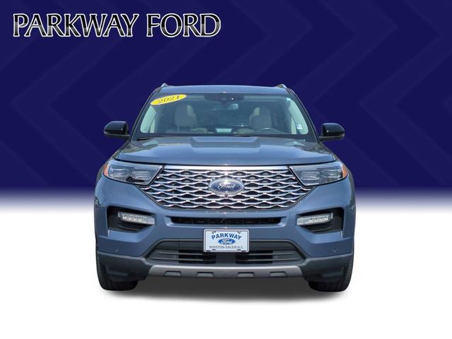 Used 2021 Blue Ford Platinum image 2