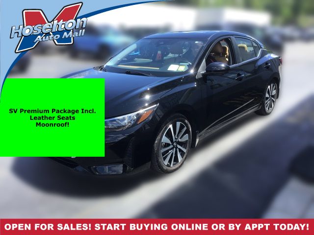 Super Black 2025 Nissan Sentra SV FWD Sedan Front-Wheel Drive Continuously Variable Transmission