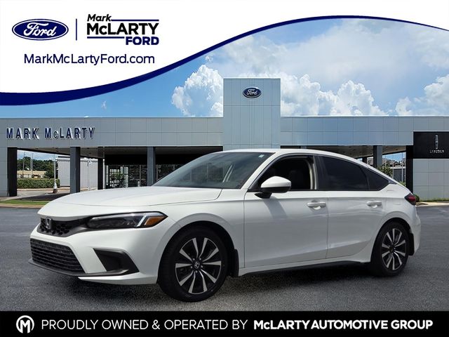 Platinum White Pearl 2023 Honda Civic Hatchback Hatchback Front-Wheel Drive Continuously Variable Transmission