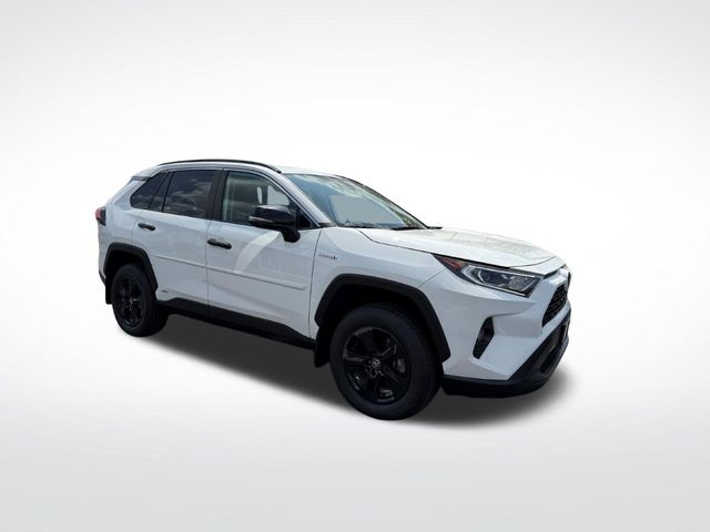 Super White 2021 Toyota RAV4 Hybrid XLE AWD SUV / Crossover All-Wheel Drive Continuously Variable Transmission