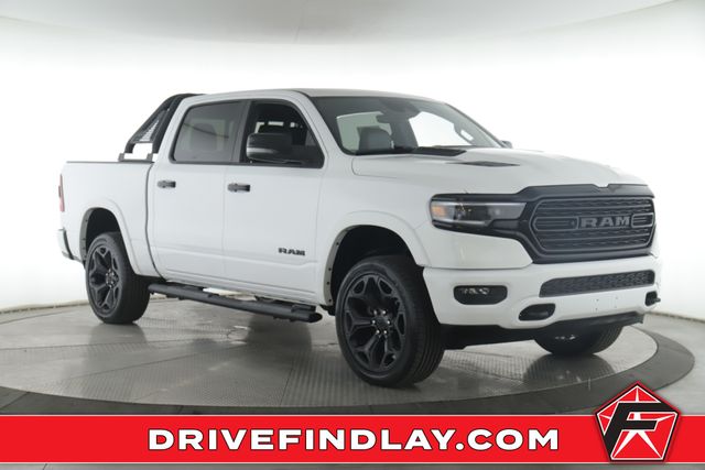 Bright White Clearcoat 2023 RAM 1500 Limited Crew Cab 4WD Pickup Truck Four-Wheel Drive 8-Speed Automatic