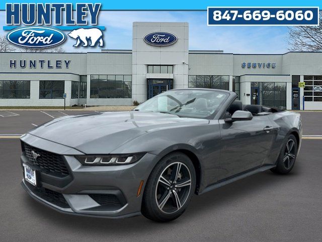 Gray Metallic 2024 Ford Mustang EcoBoost Premium Convertible RWD Convertible Rear-Wheel Drive Automatic