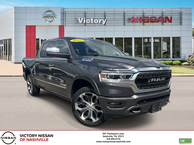 Crystal Metallic 2019 RAM 1500 Pickup Truck Four-Wheel Drive 8-Speed Automatic