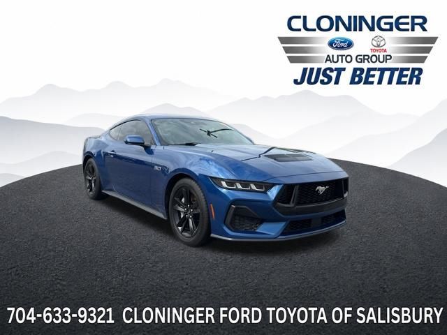 Blue Metallic 2024 Ford Mustang Coupe Rear-Wheel Drive 6-Speed Manual