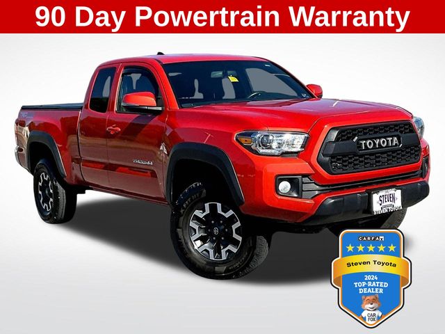 Inferno Red 2017 Toyota Tacoma Pickup Truck Four-Wheel Drive 6-Speed Automatic