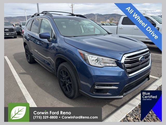 Abyss Blue Pearl 2021 Subaru Ascent Premium 8-Passenger AWD SUV / Crossover All-Wheel Drive Continuously Variable Transmission