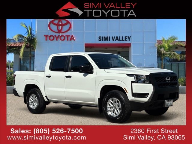 Glacier White 2025 Nissan Frontier Pickup Truck Four-Wheel Drive 9-Speed Automatic Overdrive