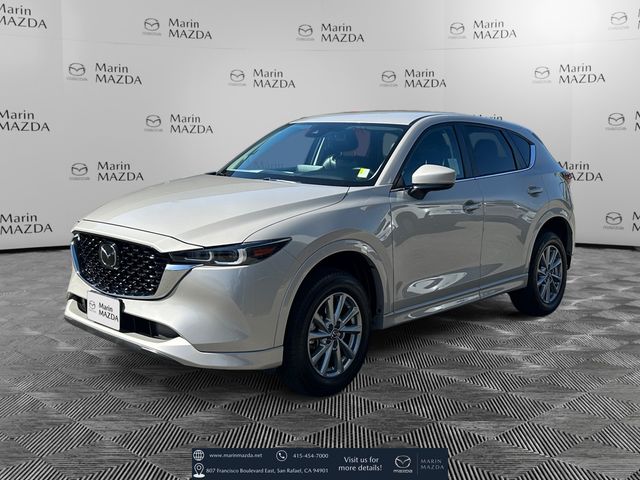 Gray (Platinum Quartz Metallic) 2024 Mazda CX-5 2.5 S Select AWD SUV / Crossover All-Wheel Drive 6-Speed Automatic