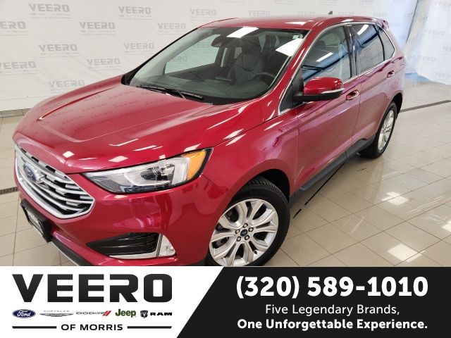 Red Metallic 2022 Ford Edge SUV / Crossover All-Wheel Drive 8-Speed Automatic