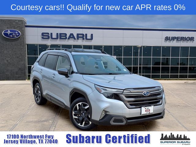 Ice Silver Metallic 2025 Subaru Forester Hybrid Limited AWD SUV / Crossover All-Wheel Drive Continuously Variable Transmission