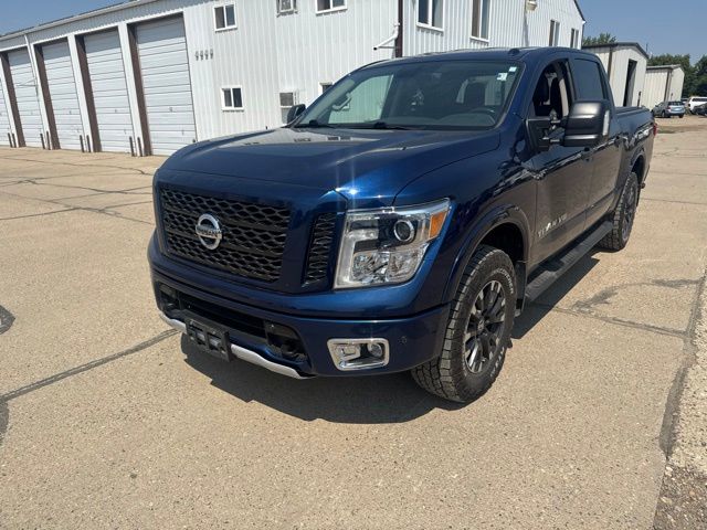 2019 Deep Blue Pearl Nissan Titan PRO-4X 4X4 Truck
