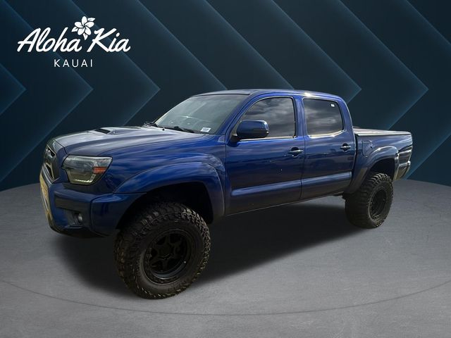 Blue 2015 Toyota Tacoma Pickup Truck Four-Wheel Drive 6-Speed Manual