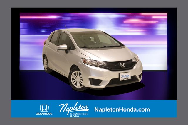 Alabaster Silver Metallic 2015 Honda Fit LX Hatchback Front-Wheel Drive Continuously Variable Transmission