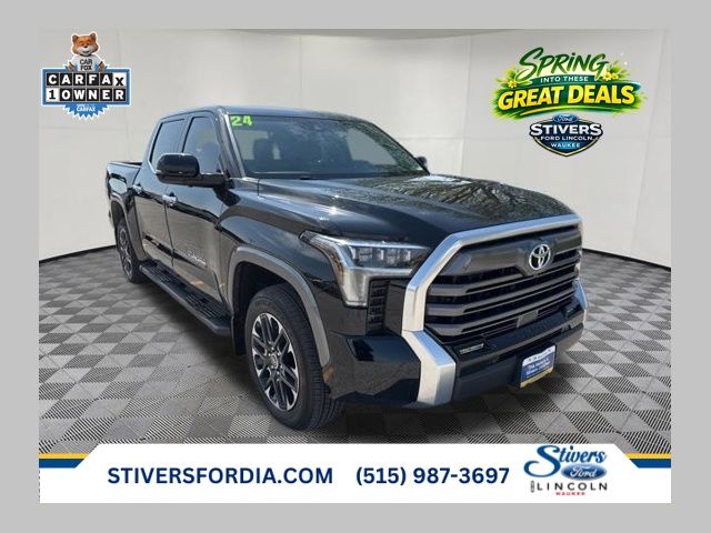 Black 2024 Toyota Tundra Limited CrewMax Cab 4WD Pickup Truck Four-Wheel Drive Automatic
