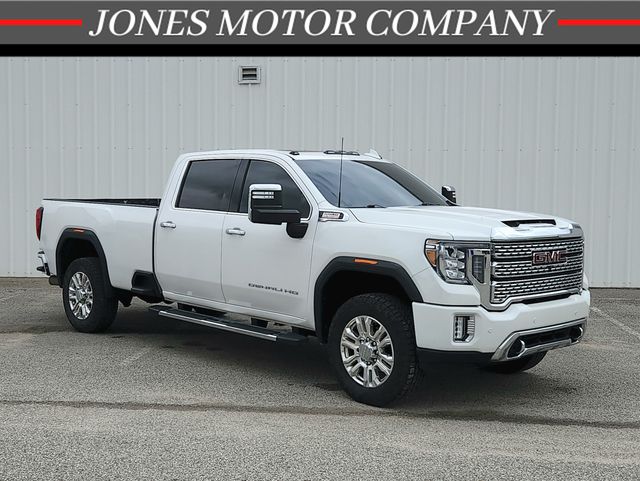 White Frost Tricoat 2022 GMC Sierra 3500HD Denali Crew Cab 4WD Pickup Truck Four-Wheel Drive Automatic