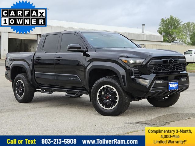 Black 2024 Toyota Tacoma TRD Off-Road Double Cab 4WD Pickup Truck Four-Wheel Drive 8-Speed Automatic