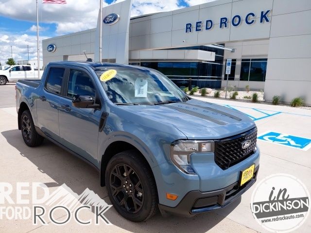 Blue (Azure Gray Metallic Tri-Coat) 2025 Ford Maverick Pickup Truck All-Wheel Drive 8-Speed Automatic