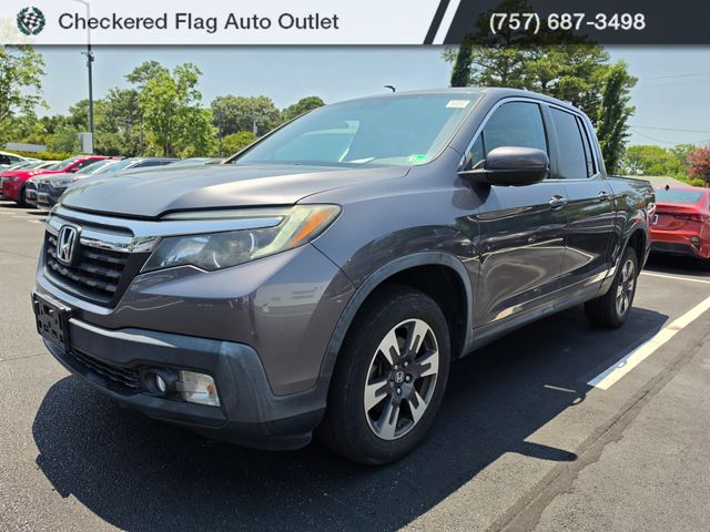 Gray (Modern Steel Metallic) 2017 Honda Ridgeline Pickup Truck All-Wheel Drive 6-Speed Automatic