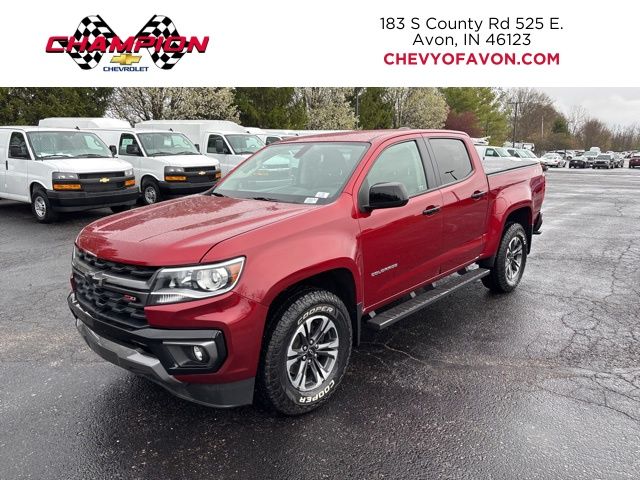 Cherry Red Tintcoat 2021 Chevrolet Colorado Z71 Crew Cab 4WD Pickup Truck Four-Wheel Drive 8-Speed Automatic