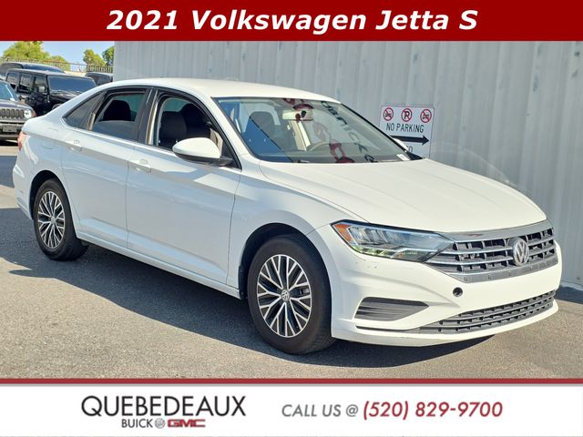 Pure White 2021 Volkswagen Jetta Sedan Front-Wheel Drive 6-Speed Manual