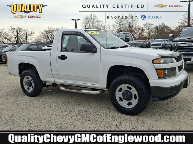 Summit White 2012 Chevrolet Colorado Work Truck 4WD Pickup Truck Four-Wheel Drive 4-Speed Automatic Overdrive