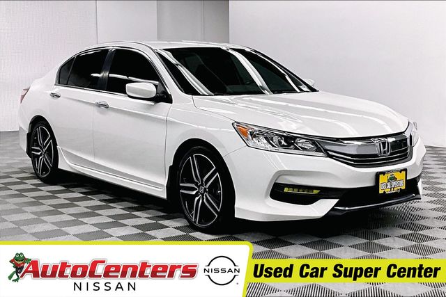 White Orchid Pearl 2017 Honda Accord Sedan Front-Wheel Drive Continuously Variable Transmission