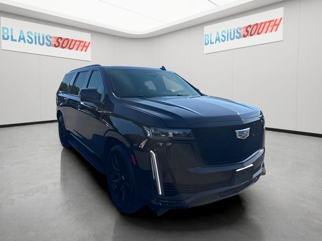 Dark Moon Blue Metallic 2023 Cadillac Escalade ESV SUV / Crossover Four-Wheel Drive Automatic