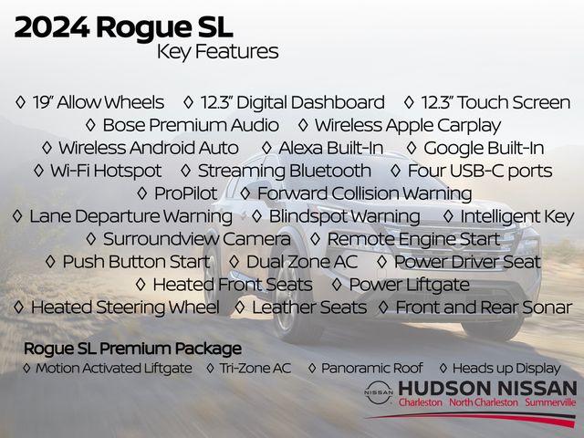 2025 Everest White Pearl Nissan Rogue SL FWD SUV