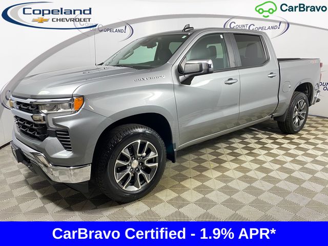 Sterling Gray Metallic 2023 Chevrolet Silverado 1500 Pickup Truck Four-Wheel Drive 8-Speed Automatic