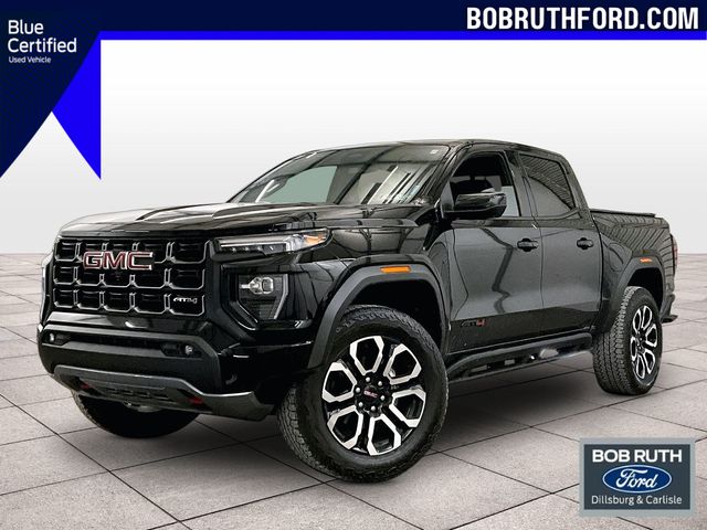 Onyx Black 2025 GMC Canyon AT4 Crew Cab 4WD Pickup Truck Four-Wheel Drive 8-Speed Automatic