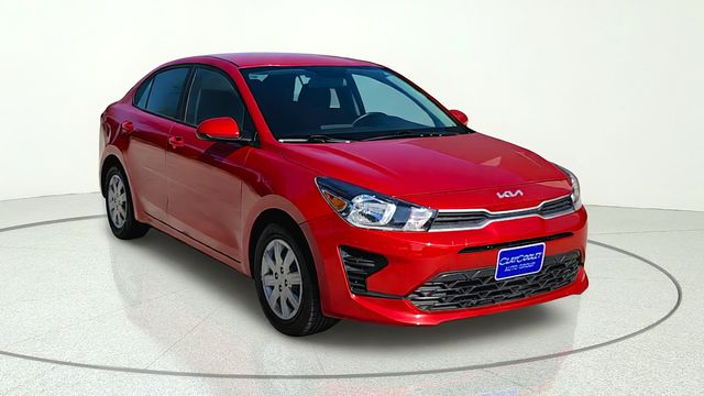 Currant Red 2023 Kia Rio Sedan Front-Wheel Drive Continuously Variable Transmission