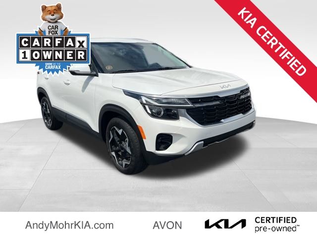 Snow White Pearl 2025 Kia Seltos S FWD SUV / Crossover Front-Wheel Drive Continuously Variable Transmission